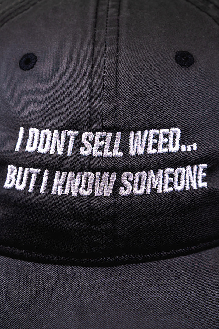 I Don't Sell Weed Dad Hat (Faded Black, Women's)