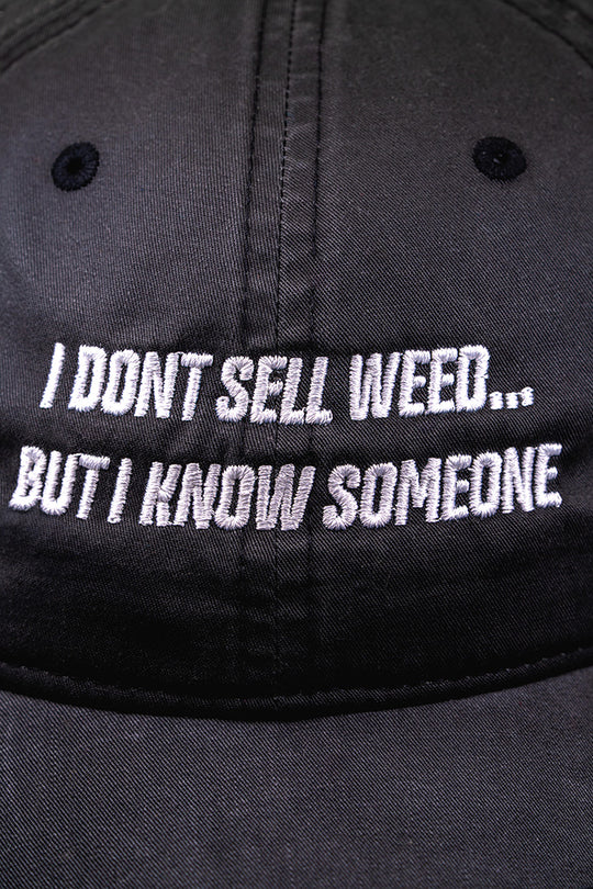 I Don't Sell Weed Dad Hat (Faded Black, Women's)