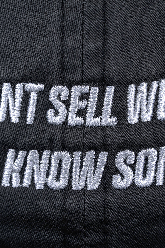 I Don't Sell Weed Dad Hat (Faded Black, Women's)