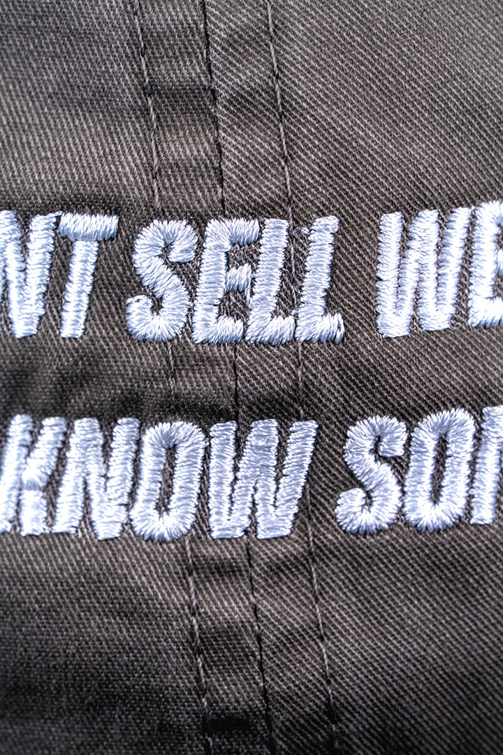 I Don't Sell Weed Dad Hat (Faded Gray)