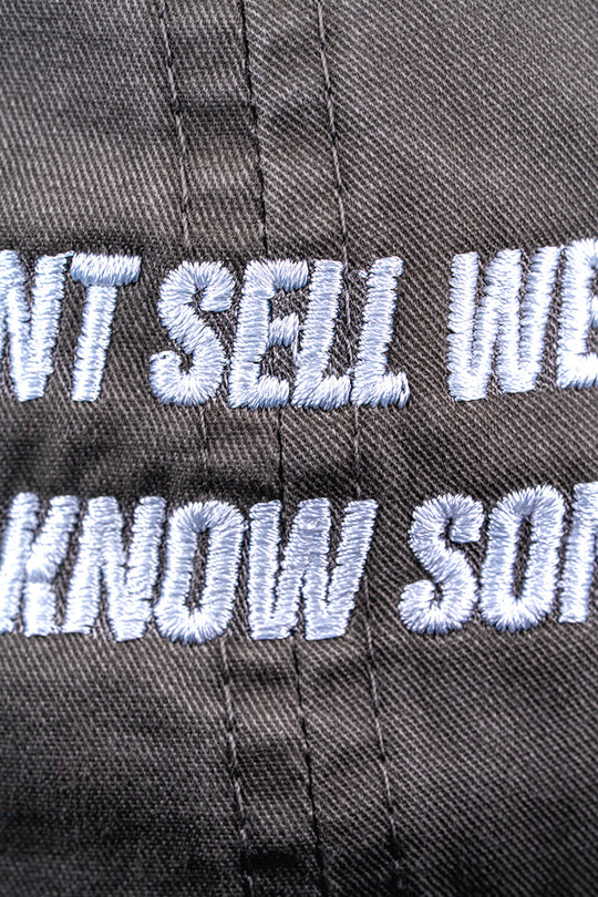 I Don't Sell Weed Dad Hat (Faded Gray)