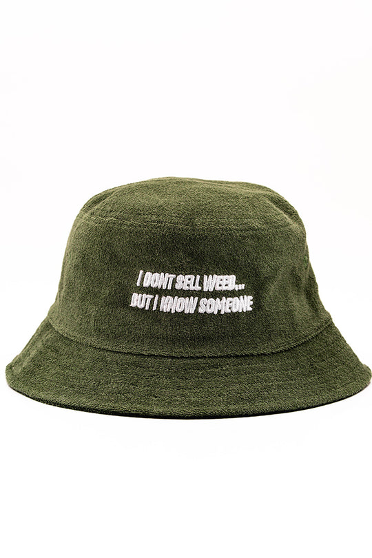 I Don't Sell Weed Bucket Hat (Forest Green)