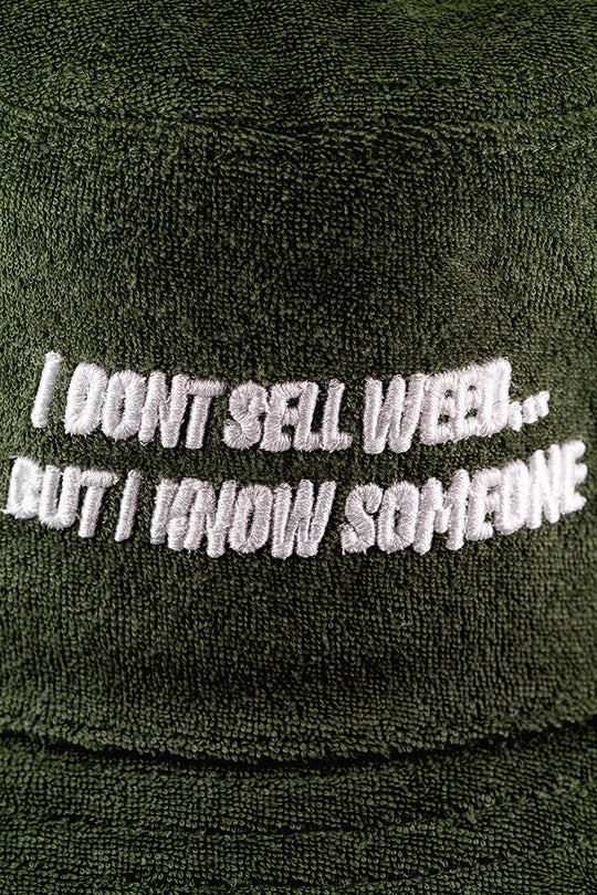 I Don't Sell Weed Bucket Hat (Forest Green)