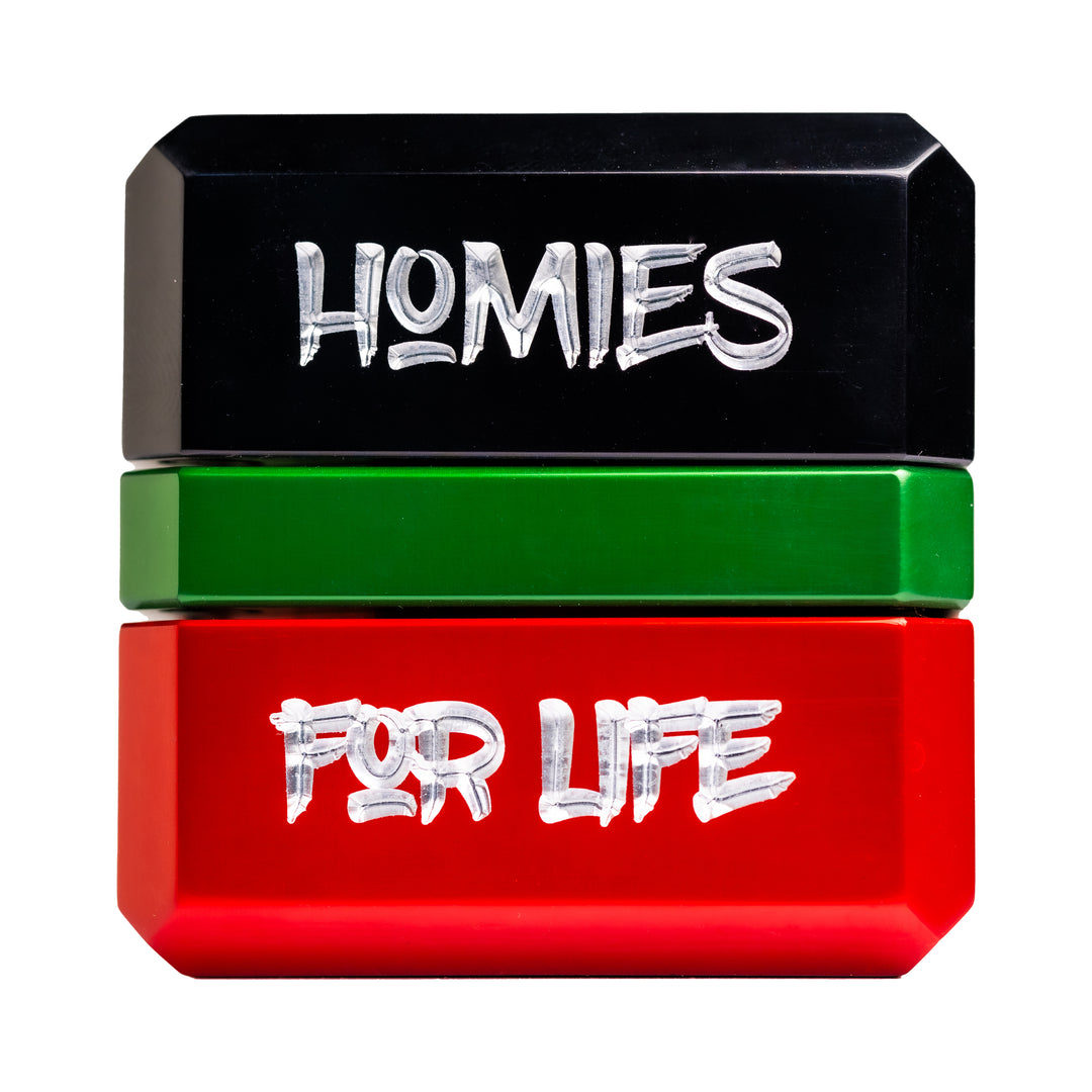 Homies for Life Grinder (Red, Green, Black)