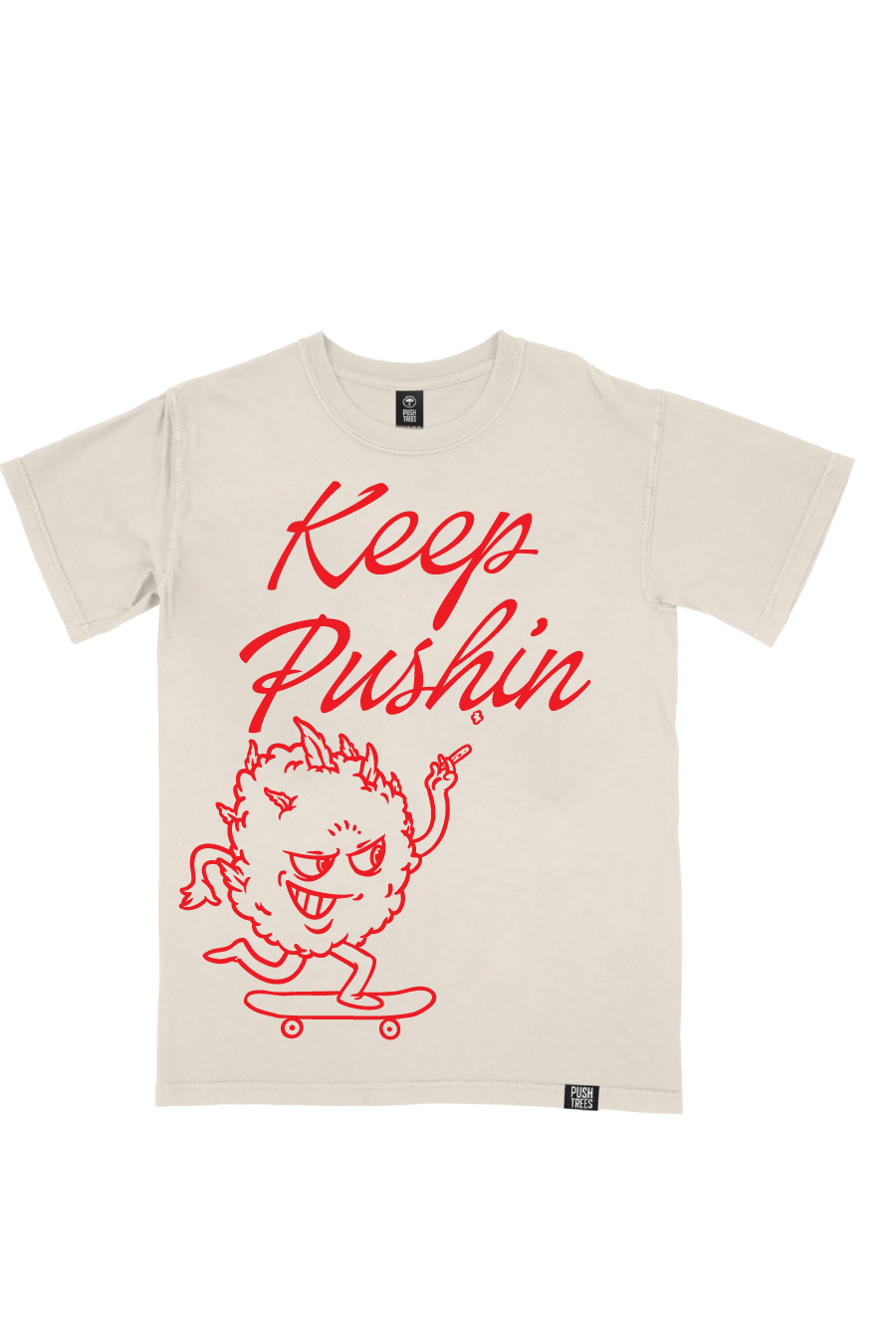 Keep Pushin Tee (Bone)